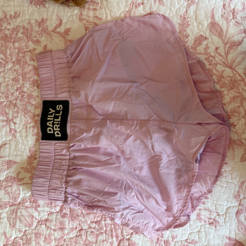 Daily drills pink athletic shorts